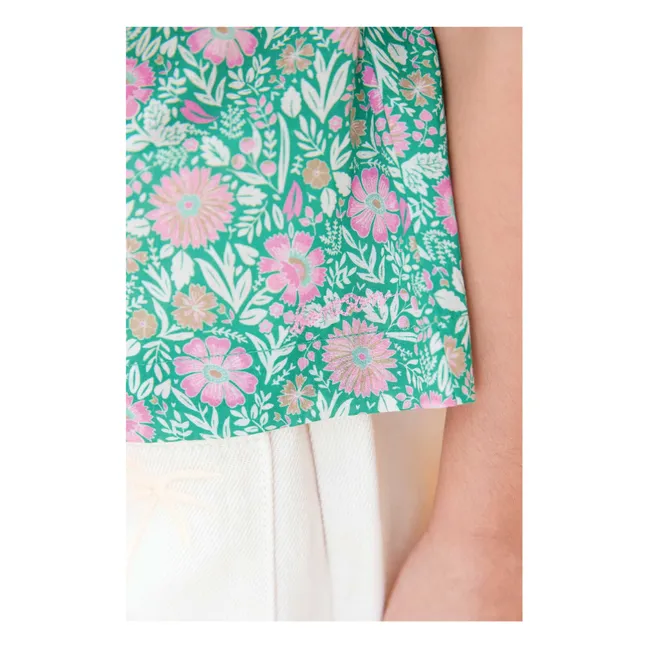 Camisa con cuello Claudine Lorelei Flowers | Lila