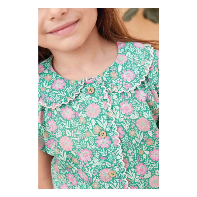 Claudine collar shirt Lorelei Flowers | Lilac