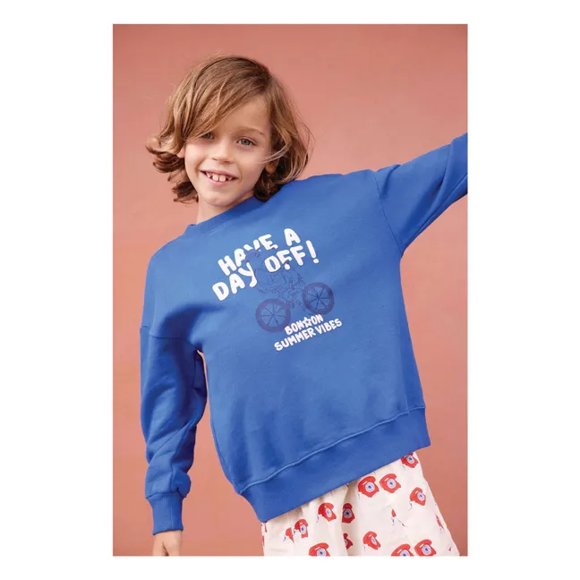 Sweat Lame Day Off | Bleu roi