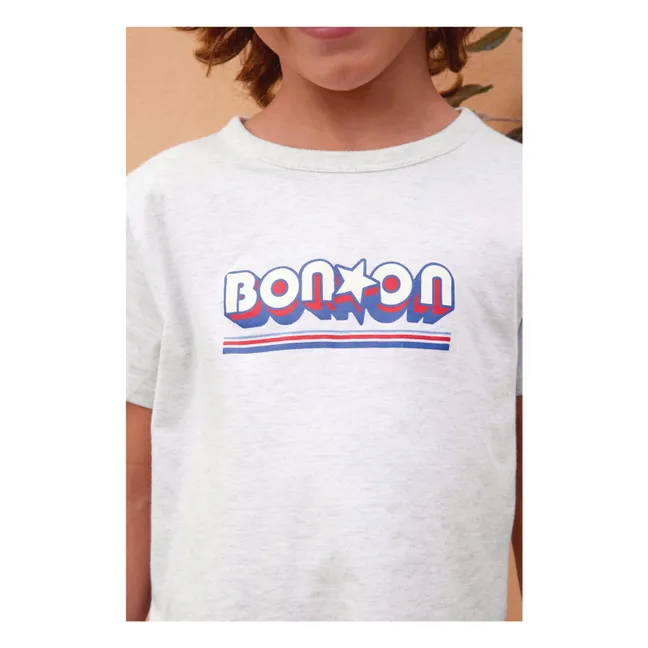 T-shirt Chiné Tubo Bonton | Gris