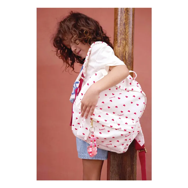 PM Backpack Hearts | Ecru