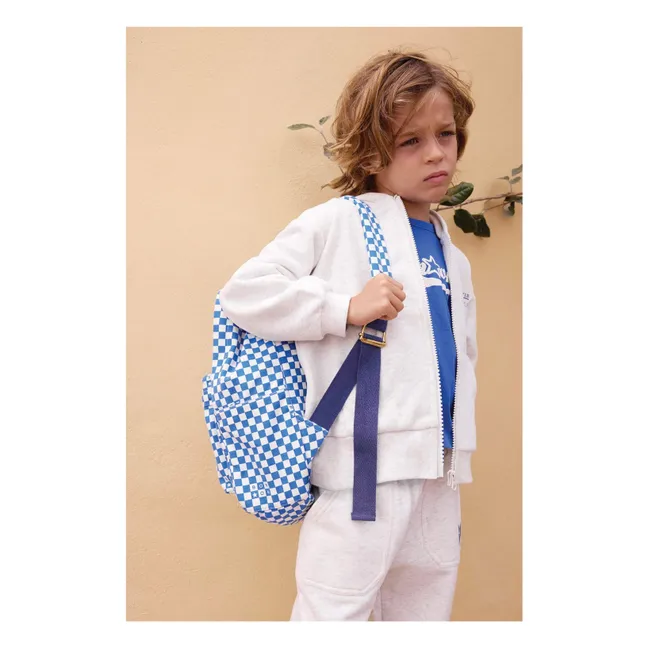 Sac à Dos MM Carreaux | Bleu indigo