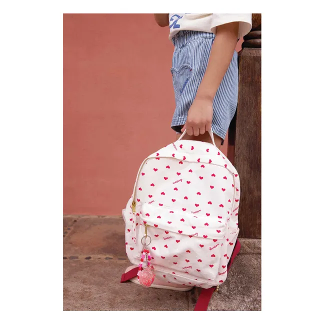 Mochila PM Corazones | Crudo