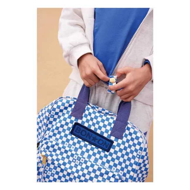 Sac à Dos MM Carreaux | Bleu indigo