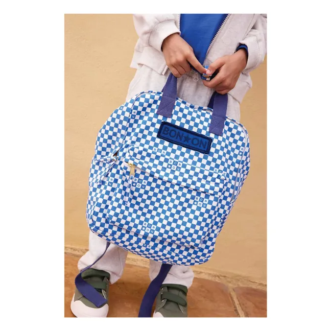 Mochila MM Carreaux | Azul índigo