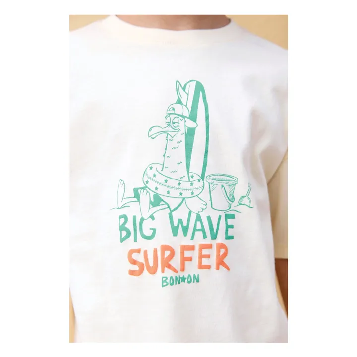 T-shirt Livo Big Wave | Vanille- Image produit n°1
