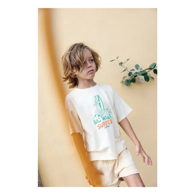 Livo Big Wave T-shirt | Vanilla