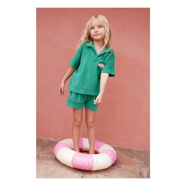 Nono Towelling Shorts | Emerald green