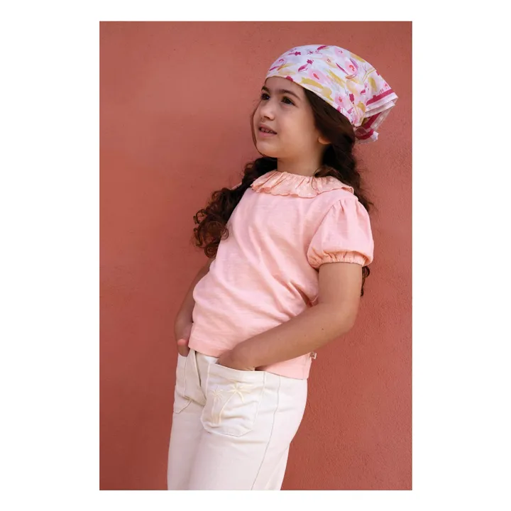 Foulard Fouljo Fleuri | Parme- Image produit n°1