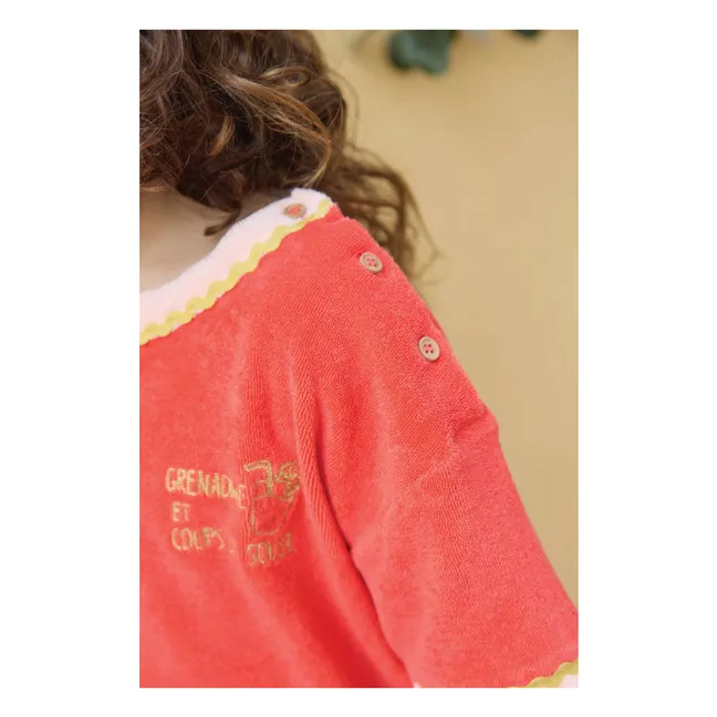 T-shirt Livia Eponge | Rouge