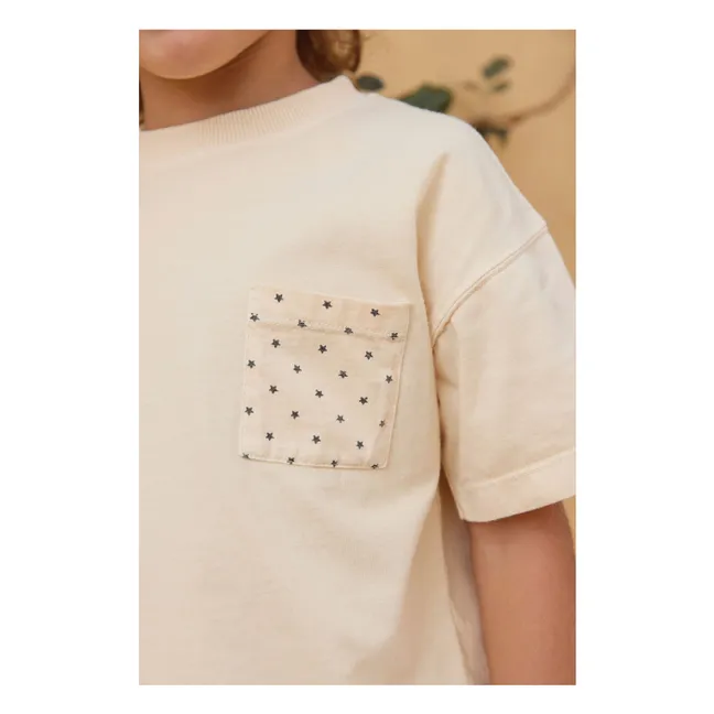 T-shirt Poche Etoiles Nixon | Vanille