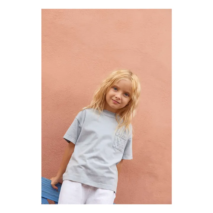 T-shirt Poche Etoiles Nixon  | Bleu gris- Image produit n°1