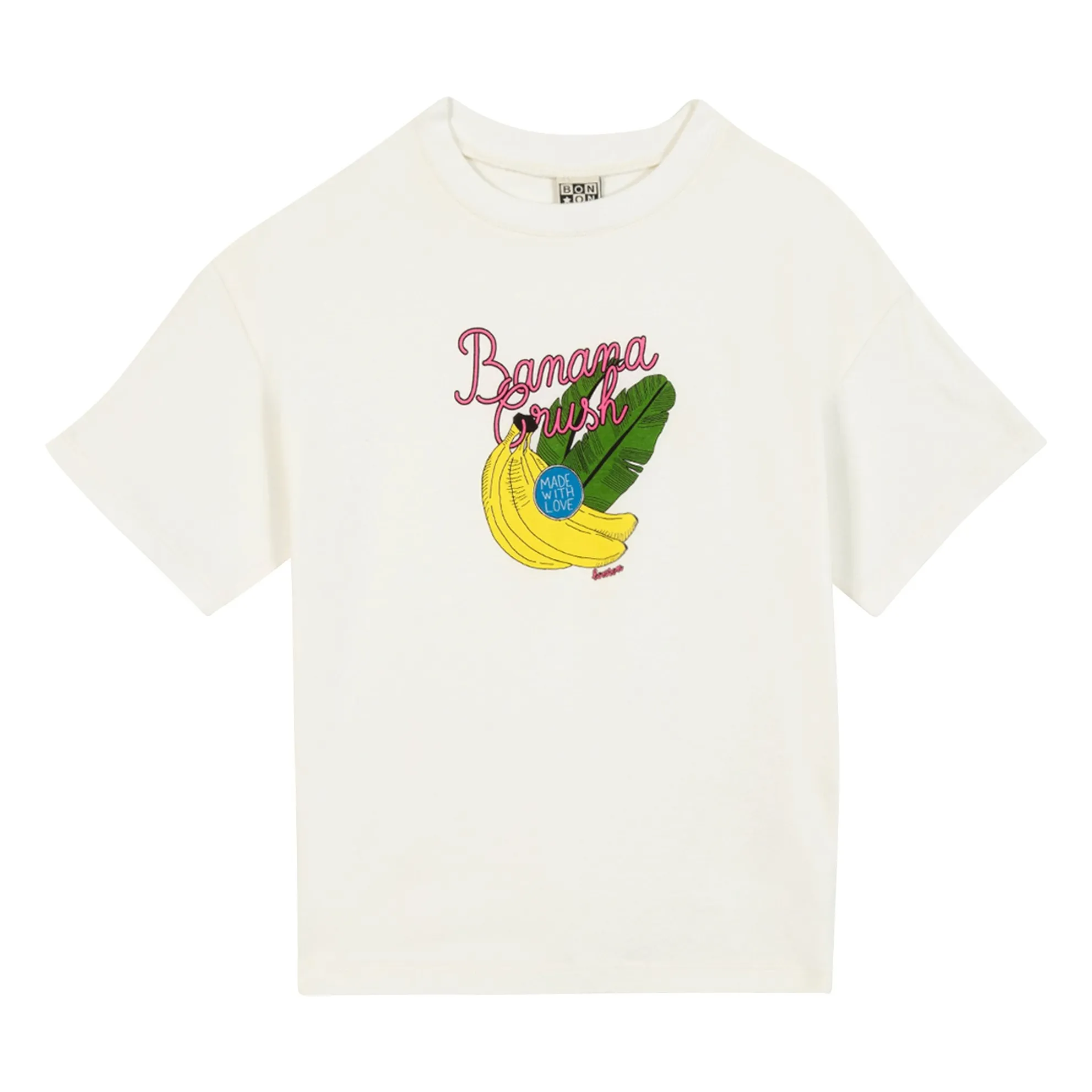 Bonton Girls Ecru Livo Banana T-Shirt