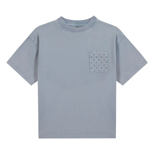 Camiseta Nixon Star Pocket  | Azul Gris