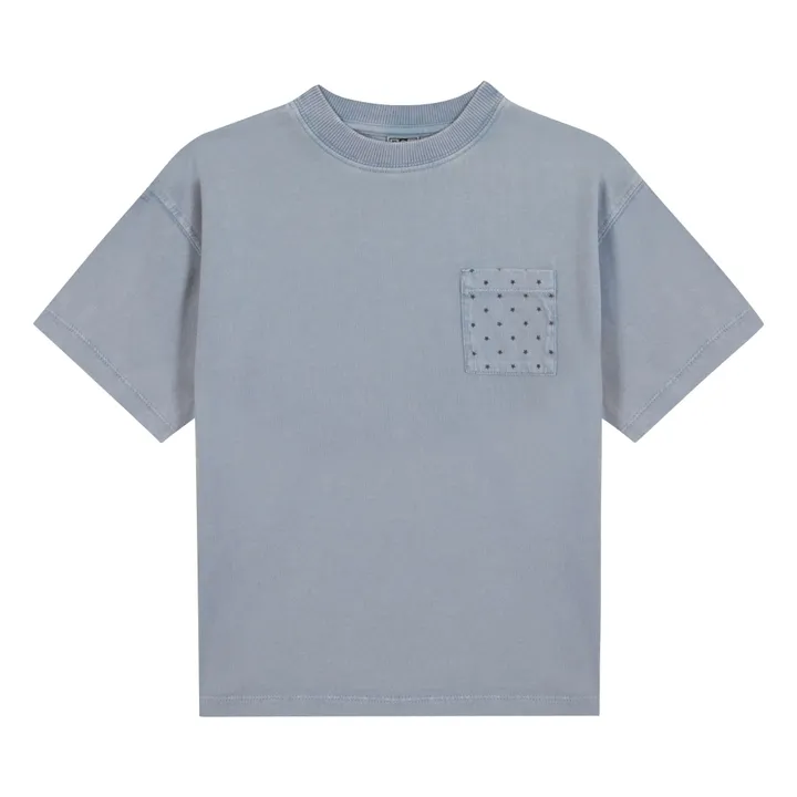 T-shirt Poche Etoiles Nixon  | Bleu gris- Image produit n°2