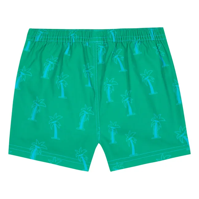 Bañador Palm Baby | Verde esmeralda