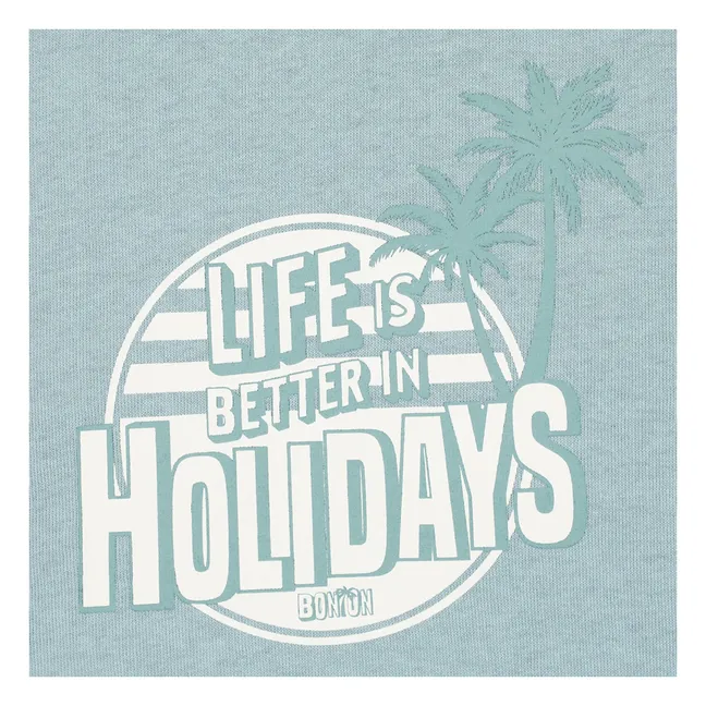 Sweat Smile Vacaciones | Azul Claro