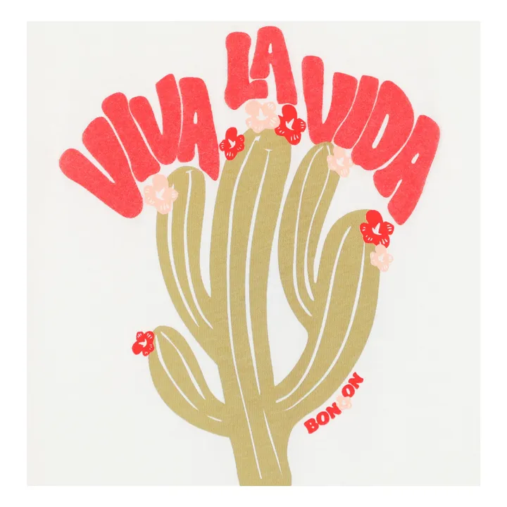 T-shirt Tubo Viva Cactus | Ecru- Image produit n°3