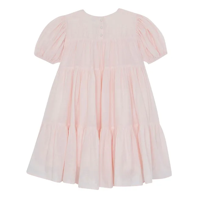 Robe Brodée Namour | Rose pâle