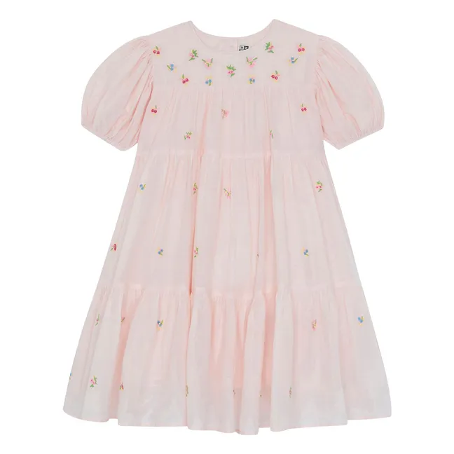 Robe Brodée Namour | Rose pâle