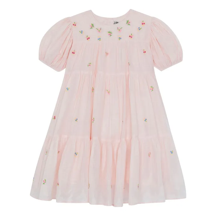 Robe Brodée Namour | Rose pâle- Image produit n°0