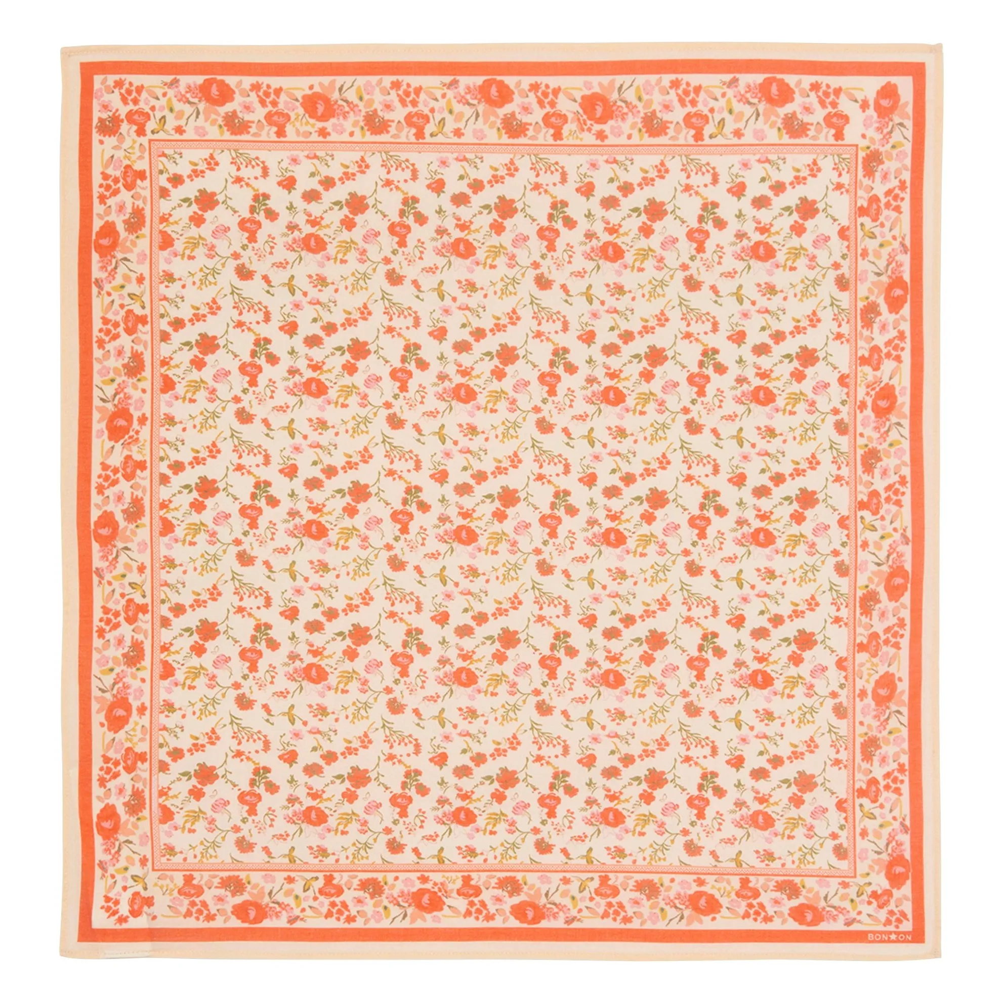 Bonton Red Foulindienne Fleuri Scarf