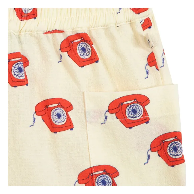 Short Lois Téléphones Bébé | Rouge