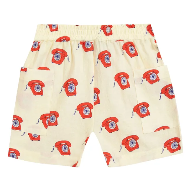 Short Lois Téléphones Bébé | Rouge