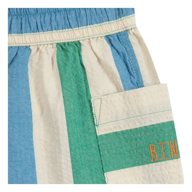 Pantaloncini con tasca Lois a righe  | Ecru