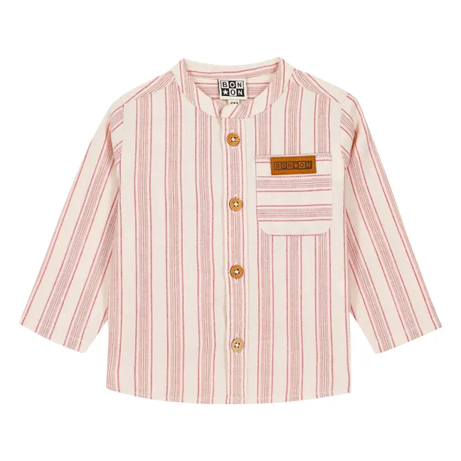 Camisa Never Striped para bebé | Crema
