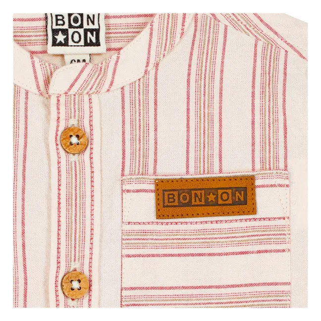 Camisa Never Striped para bebé | Crema