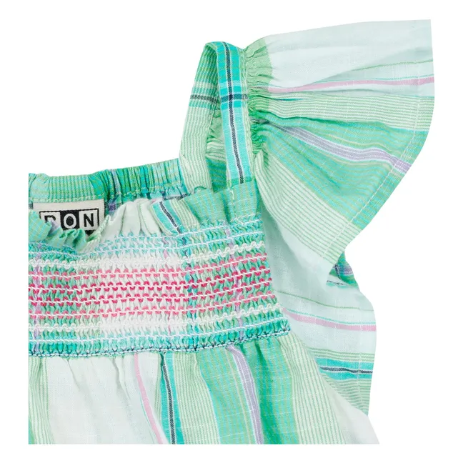 Vestido Louise Carreaux Smocked | Verde