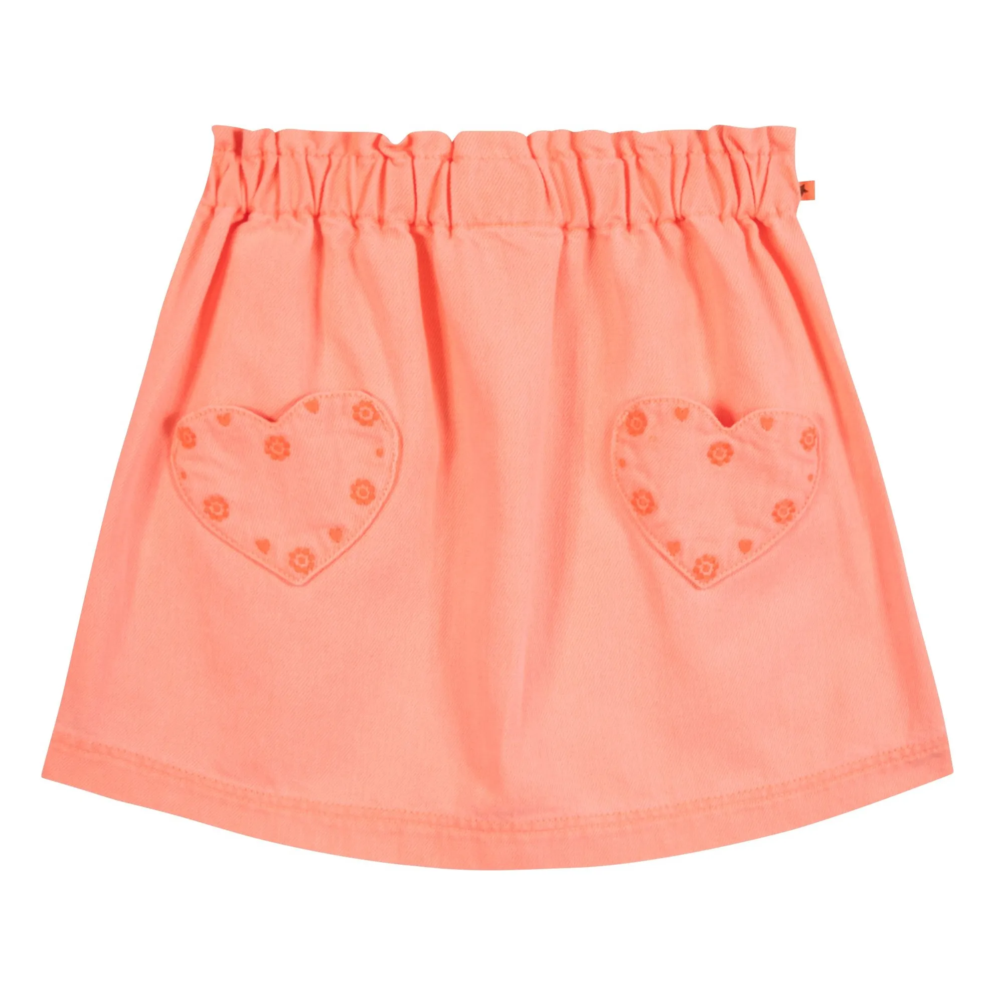 Bonton Coral Douchka Embroidered Heart Pocket Skirt