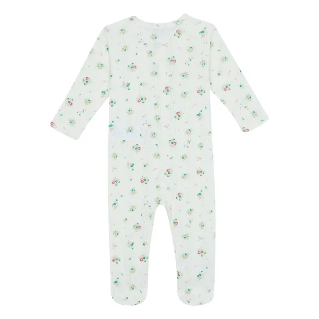 Pijama Pointelle Nuite Bouquets | Blanco