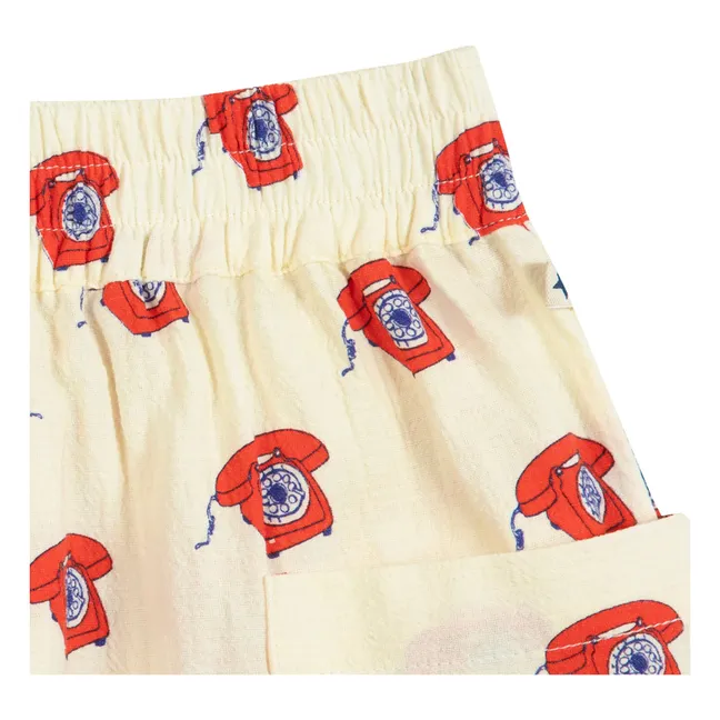 Short Lois Téléphones | Rouge