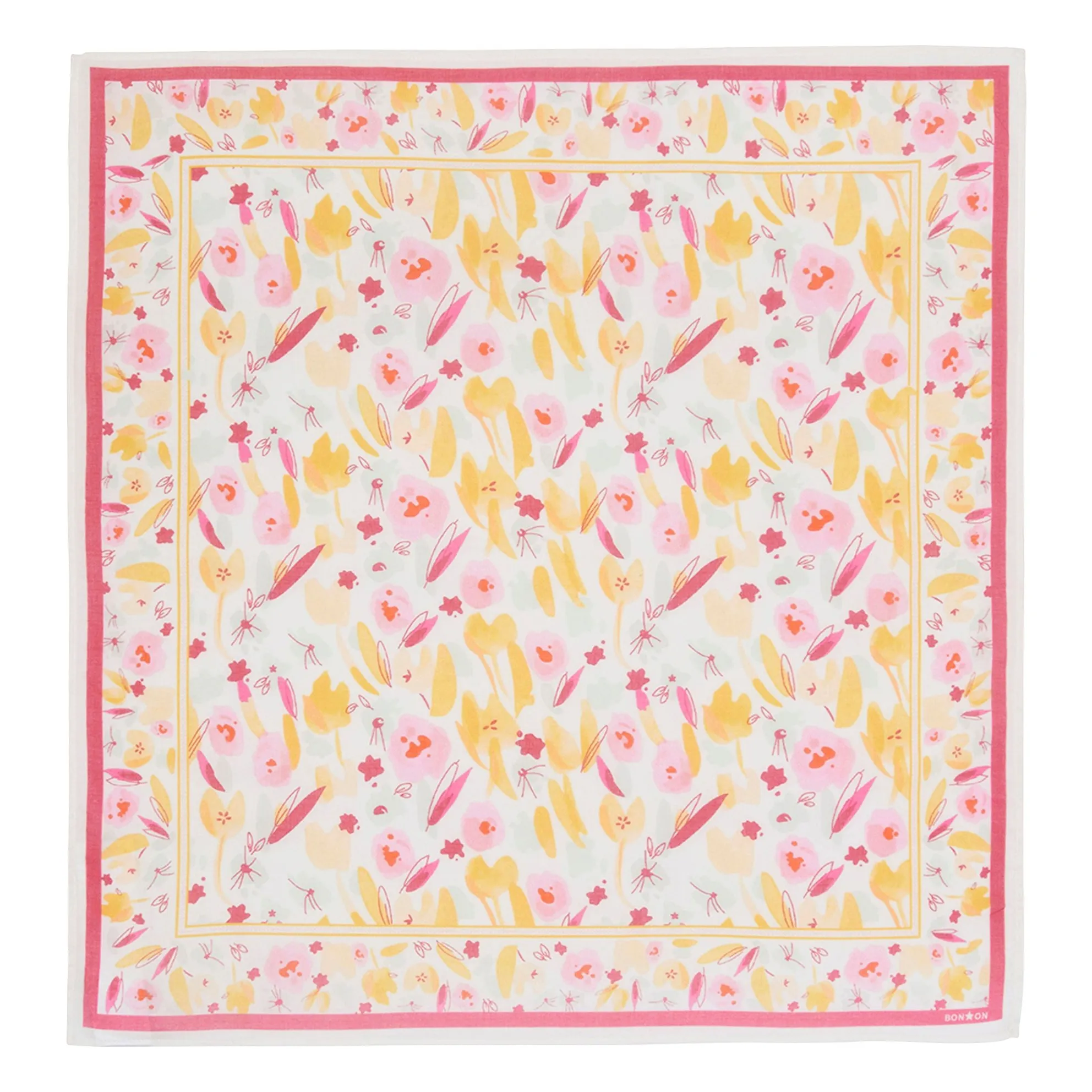 Bonton Girls Mauve Fouljo Fleuri Scarf