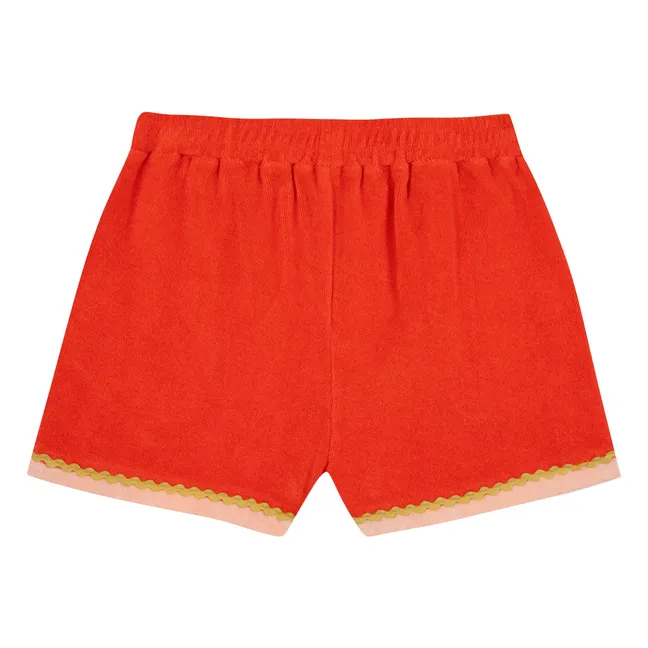 Pantalones cortos de rizo Livi | Rojo