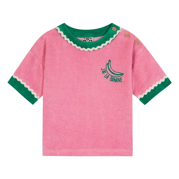 Camiseta esponja bebé Livia | Rosa Bombón- Imagen del producto n°0