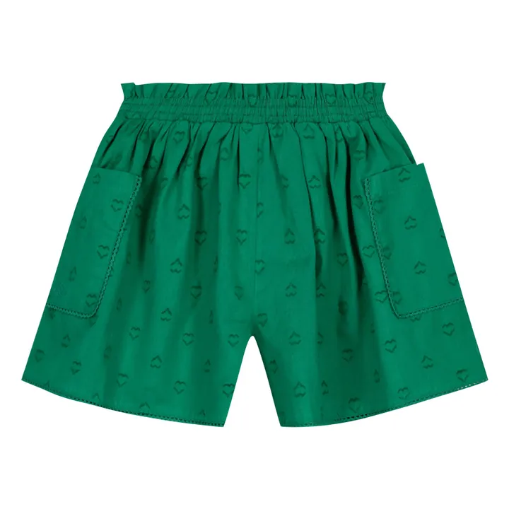 Short Novis Mini Cœurs | Vert émeraude- Image produit n°2