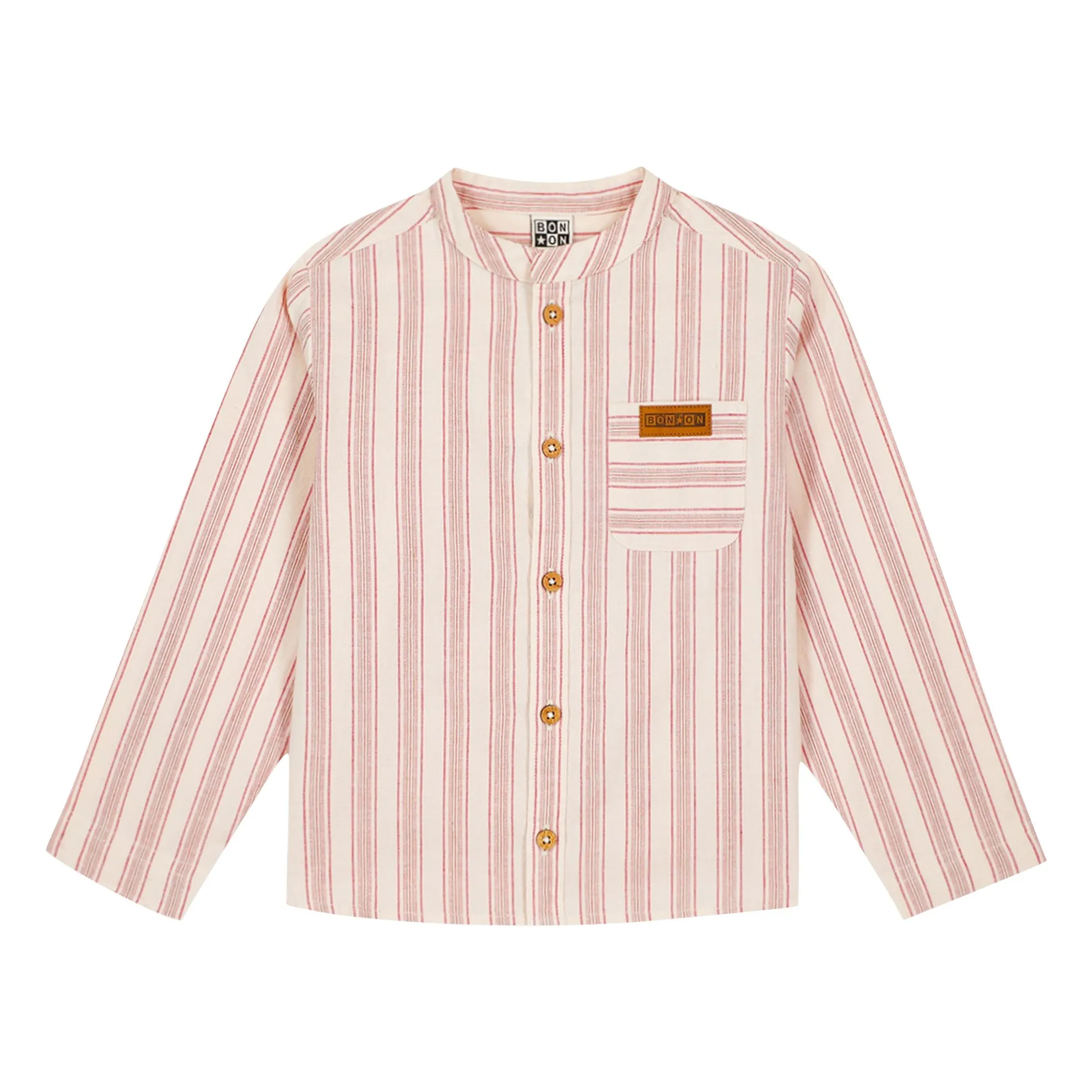 Bonton Cream Never Striped Shirt