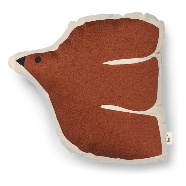Swif Bird cushion | Brick red- Product image n°0