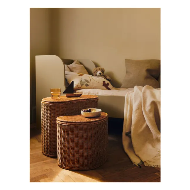 Coussin brodé Swif Bird | Beige