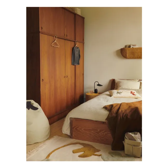 Coussin brodé Swif Bird | Beige