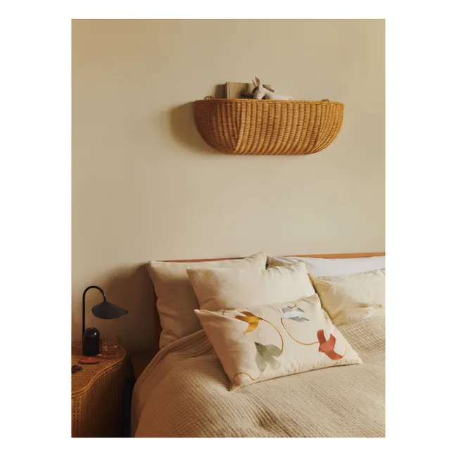 Coussin brodé Swif Bird | Beige