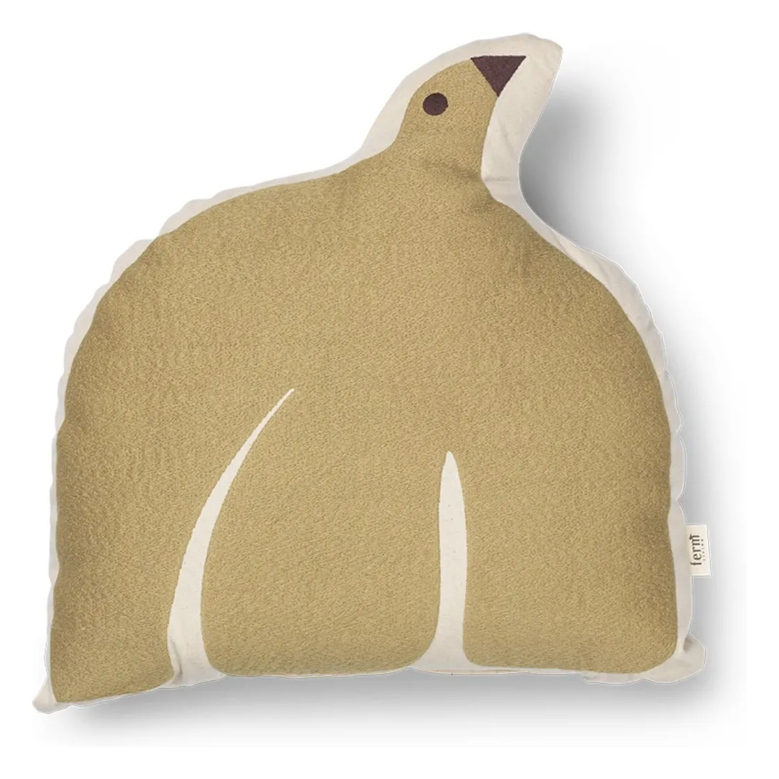Ferm Living Kids Beige Swif Bird Cushion