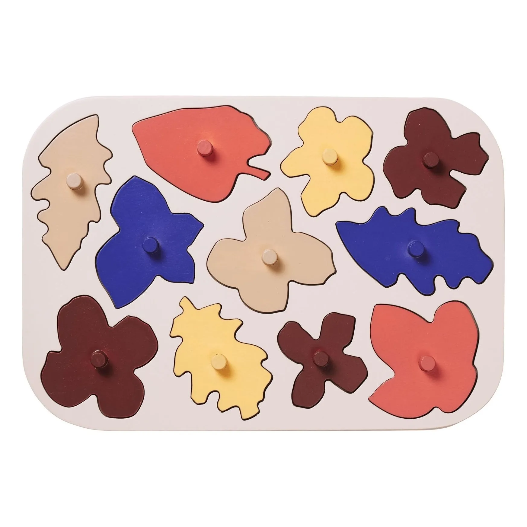 Ferm Living Kids Multicoloured Wooden Puzzle Poetry