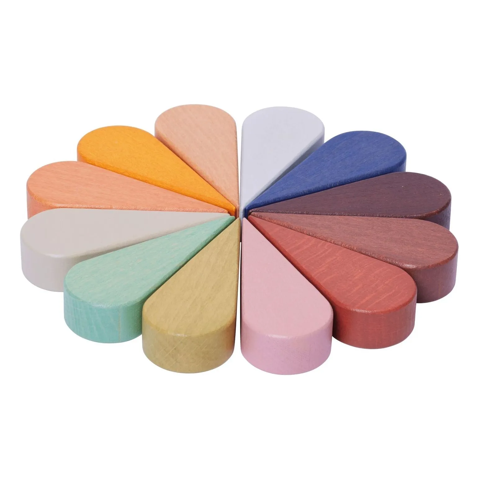 Ferm Living Kids Multicoloured Petal Wooden Blocks