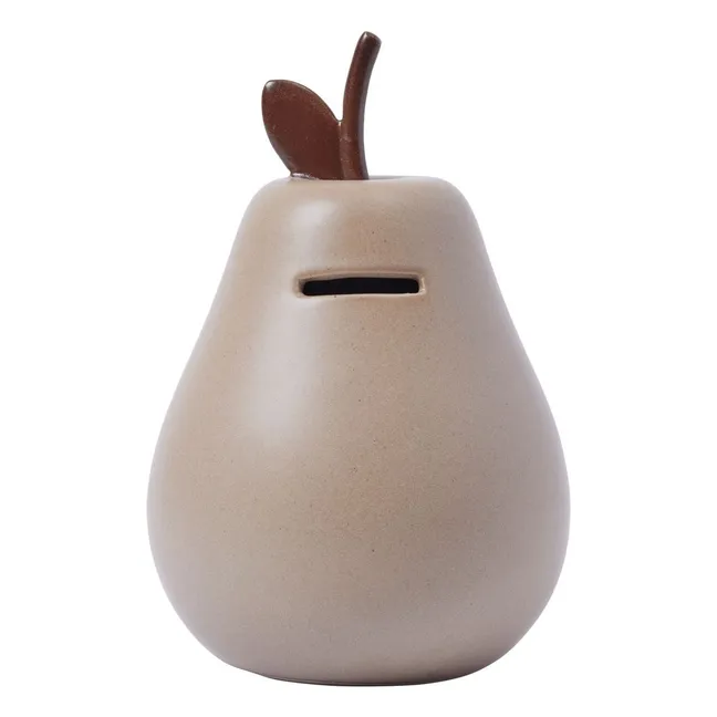 Tirelire Poire | Beige