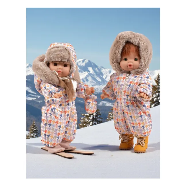 Vestaire Puppe - Set aus Chapka und Fäustlingen Slalom