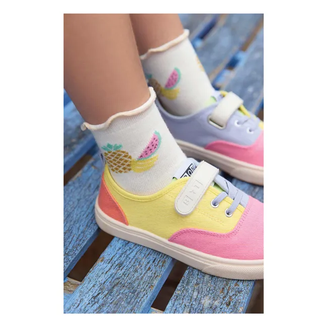 Chaussures Enfant Unbelievable Testing Laboratory Jaunes Lacets Taille US 3.5 EU 34 Neuves